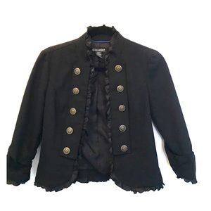Stooshy Black military style blazer